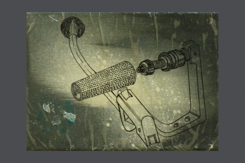 space explorer, mixed media on canvas, 13x18 cm, 2011