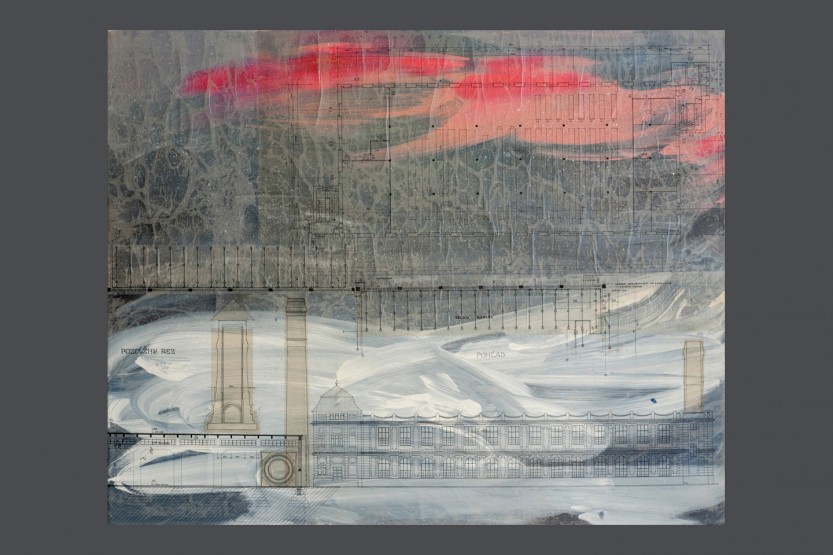 view, mixed media on canvas, 80x100 cm, 2011