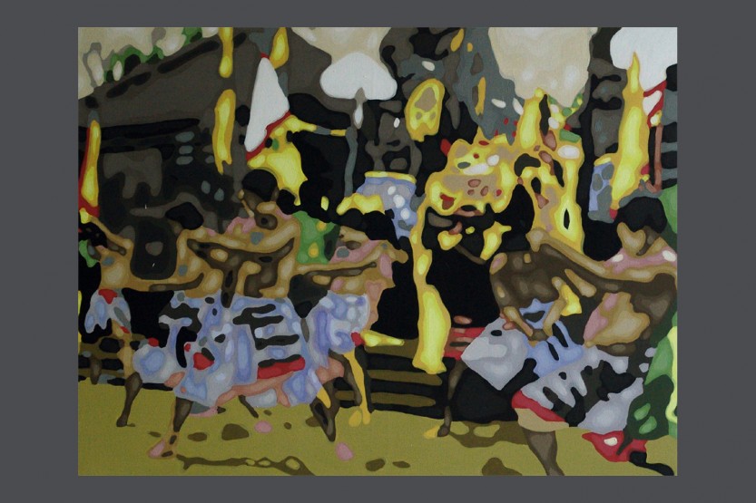 kecak, acrylic on canvas, 109x129 cm, 2011