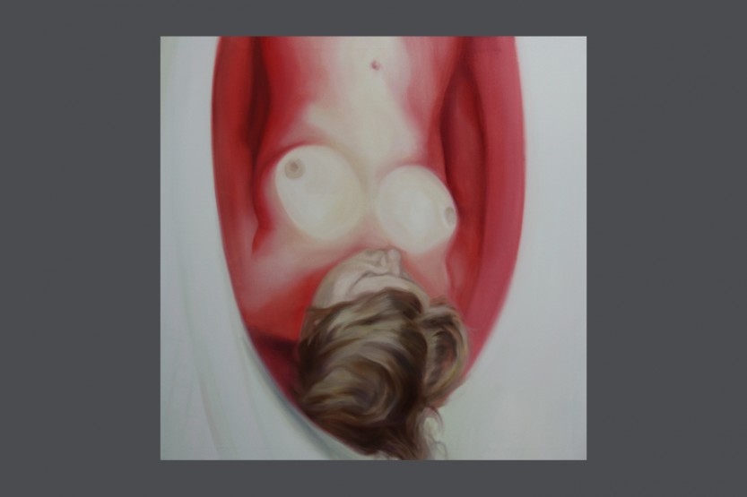 bath, oil on canvas, 90x90 cm, 2014